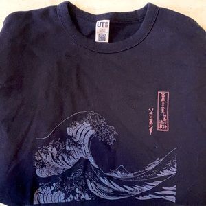 Hokusai Blue Crewneck Sweatshirt